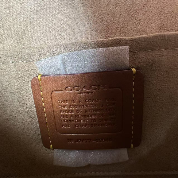 Coach Klare Crossbody Bag Crocodile-embossed Leather CC840 Gold/Chalk NWT - Picture 10 of 11